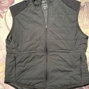 Nike Black Therma-FIT Vest with White Swoosh